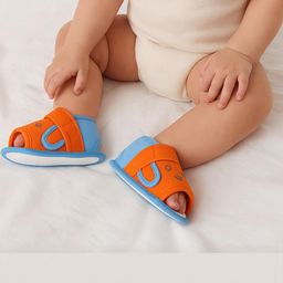 ONFEET Kids-Unisex Orange Cotton Booties-image-74