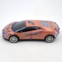 SANJARY Racing Colourful Sport Car Toy with Concept Transparent Body Colourful Light  Dynamic Sound & Powerful Friction Vehicle Toy Pack of 2 - Multicolor image 3