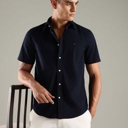 Tommy Hilfiger Spread Collar Regular Fit Poplin Shirt-picture-45
