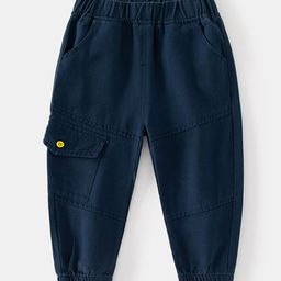 LULU & SKY Boys Tapered Fit High-Rise Joggers Trousers-image-90