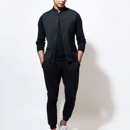VIVEK KARUNAKARAN Men Woven Nehru Jackets-6