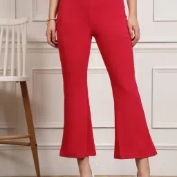 Melon by PlusS Pink Regular Fit Mid Rise Trousers-image-53