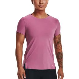 UNDER ARMOUR Pink Logo Print Sports T-Shirt-image-82