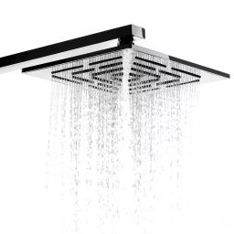 Rigwell Lifetime 6x6 Inch Square Stainless Steel Silver Wall Mount Shower Amaze-28