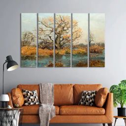 999Store Printed Multicolor MDF 5 Panels Wall Art-68