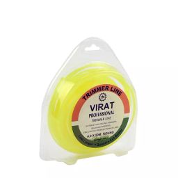 Virat TLYR420 Professional Trimmer Line for Brush Cutter 4.0 mm x 20 metres Yellow(Round Profile)-14