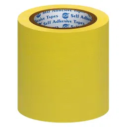 VCR 18 m x 144 mm Waterproof Textile Fibre Yellow Duct Tape, 2 Rolls Per Pack-picture-22