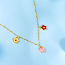 GIVA Girls Sterling Silver Gold-Plated Necklace-image-84