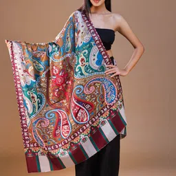 SWI Stylish Women Floral Printed Shawl-picture-24