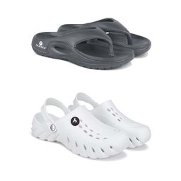 PENNEN Men Set Of 2 Thong Flip-Flops & Clogs-picture-0