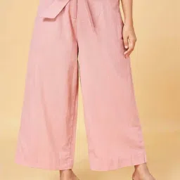 Akkriti by Pantaloons Blush Pink Straight Fit Culottes-image-19