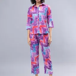 CORDSET Printed Pure Cotton Shirt With Trousers-picture-31