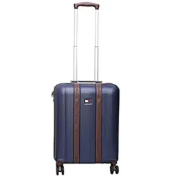 Tommy Hilfiger Navy 8 Wheel Small Hard Cabin Trolley - 40 cm-picture-6