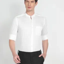 Arrow White Cotton Slim Fit Shirt-picture-13
