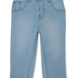 Gini & Jony Kids Light Blue Solid Jeans-picture-35