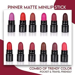 YELGO Set Of 12 Pinner Matte Lipsticks - 2.5 g Each image 2