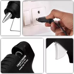 CRAFTYGUN 40 W Trigger Feed Hot Glue Gun Black with 5 Stick, FD-40 W image 4