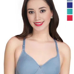Liigne Women Pack of 4 Full Coverage Non-Wired and Non Padded Bra-picture-49