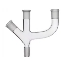 ABGIL Multiple Adapter with Three Necks Two Parallel & One at Angle B19 Socket and B55 Cone, ADP-05-06-2