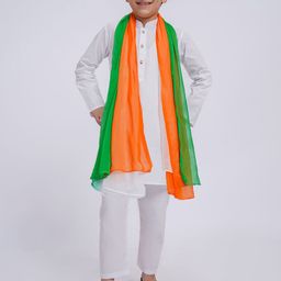 VASTRAMAY Boys Regular Pure Cotton Kurta with Churidar-40