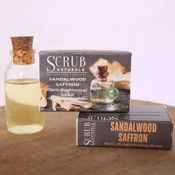 SCRUB NATURALS Skin Brightening Soap With Sandalwood & Saffron - 100 g-55