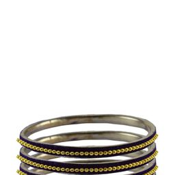 Vidhya Kangan Blue Brass Bangles-image-90