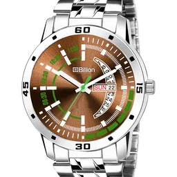 Abrexo Men Dial & Bracelet Style Straps Analogue Watch BIMW057-Brown-image-78