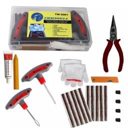 TIREWELL TW-5001 9 in 1 Tubeless Tyre Puncture Repair Kit with Storage Box, Emergency Flat Tire Repair Patch Tool Box for Car, Bike, Suv, & Motorcycle Multicolor, 22 pc-8