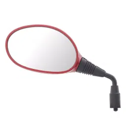 Uno Minda Shatterproof Glass Rear View Mirror (Cb. Red) - Left Hand for Hero Passion Pro (RV-5010L-CRED)-picture-7