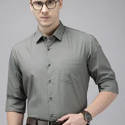 Arrow Pure Cotton Manhattan Slim Fit Opaque Formal Shirt-image-20