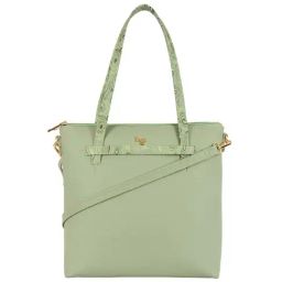 Baggit Mint Green PVC Solid Tote Handbag-image-3