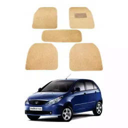 Auto Pearl MA3O272 PVC and Plastic Standard Mat for Tata Indica Vista 2005-2015 (Beige)-image-92