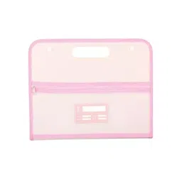 POLEN Horizontal Fullscape Expanding File Folder 13 Pocket Polypropylene Pink-23