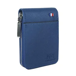 NFI essentials Unisex Brand Logo Textured PU Card Holder-14