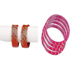 SOMIL Set Of 12 Alloy Artificial Stones & Beads Bangles-picture-47