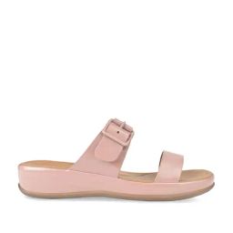Rocia by Regal Women's Pink Comfort Wedges-image-35