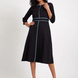 Fablestreet Black A-Line Dress-image-63
