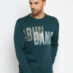 Duke Teal Regular Fit Printed Sweatshirt-image-56