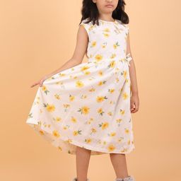 CALYX CLOTHING Floral Print Applique Fit & Flare Dress-image-58