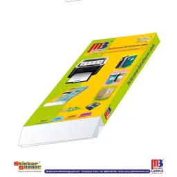 Sticker Bazaar M3 Inkjet/Laser Labels A4 Size White, MI 61 (100 Sheet) image 4