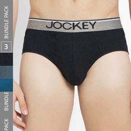 Jockey Pack of 3 Super Combed Cotton Solid Brief with Ultrasoft Waistband 8037-picture-13