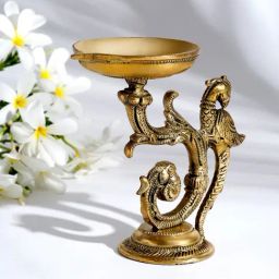 Fabindia Home Mehnoor Bronze Metal Hanging Oil Diya-image-17