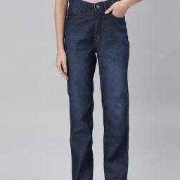 ZHEIA Blue Cotton Relaxed Fit Jeans-picture-11