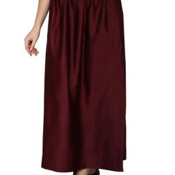 Smarty Pants Maroon Maxi Skirt-image-70