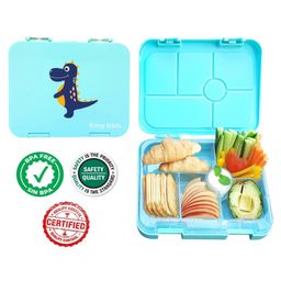 Eazy Kids 6 Compartment Bento Lunch Box - Green-picture-10