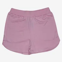 Kiddopanti Solid Knit Shorts - Baby Pink-picture-1