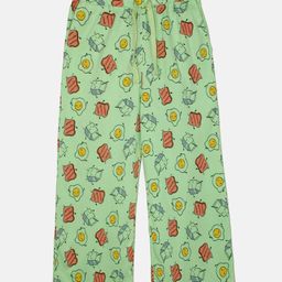 Kiddopanti Allover Breakfast Theme Pyjama - Green-image-62