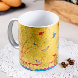 Kolorobia Gond Art Inspired Sliver Mug 325 ml-image-24