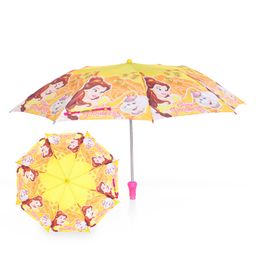 John's Umbrella  Disney Princess  Print 2 Fold Straight Umbrella - Multicolor-13