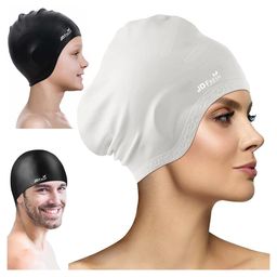 JD FRESH Silicone Swimming Cap - Grey-13